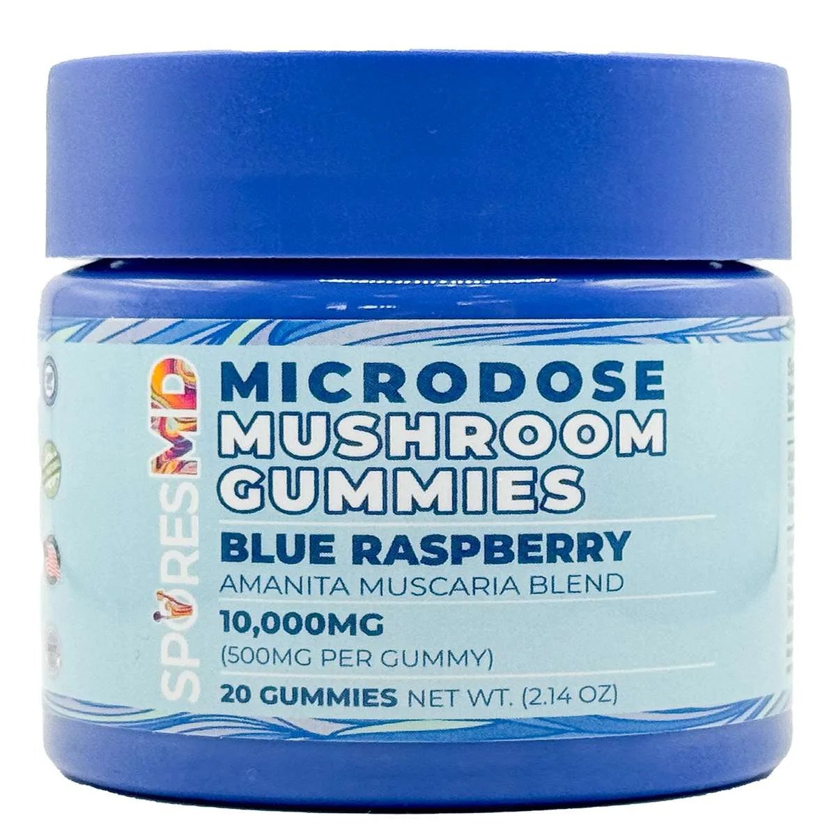 Microdose Mushroom Gummies - Blue Raspberry