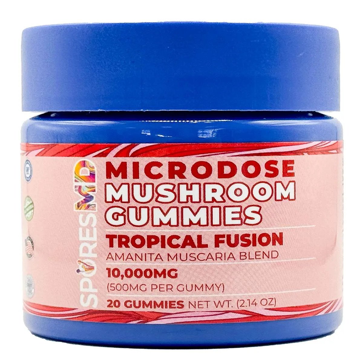 Microdose Mushroom Gummies - Tropical Fusion
