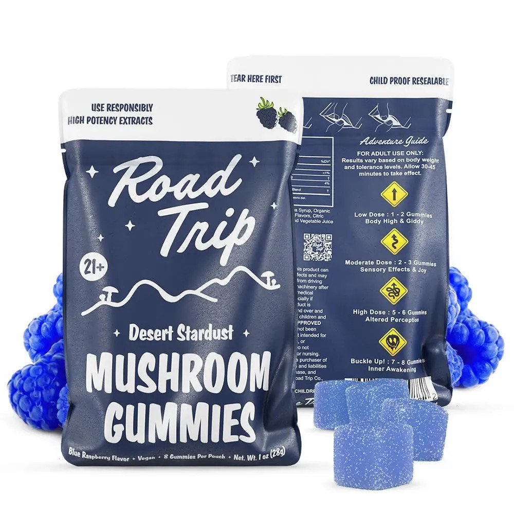 Road Trip Stardust Gummies - Blue Raspberry
