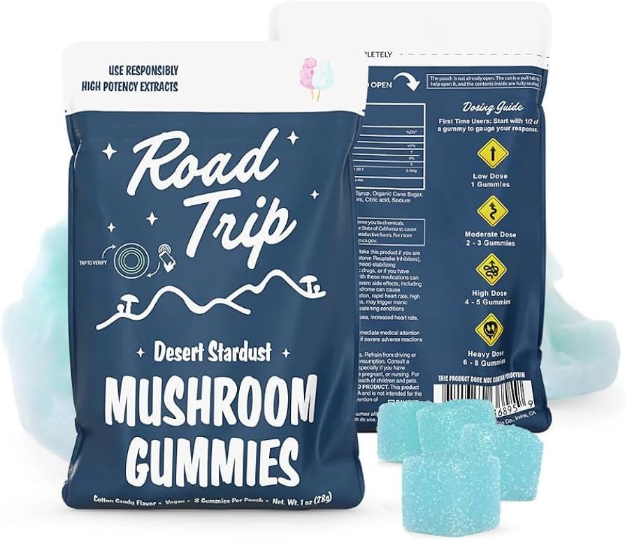 Road Trip Stardust Gummies - Cotton Candy