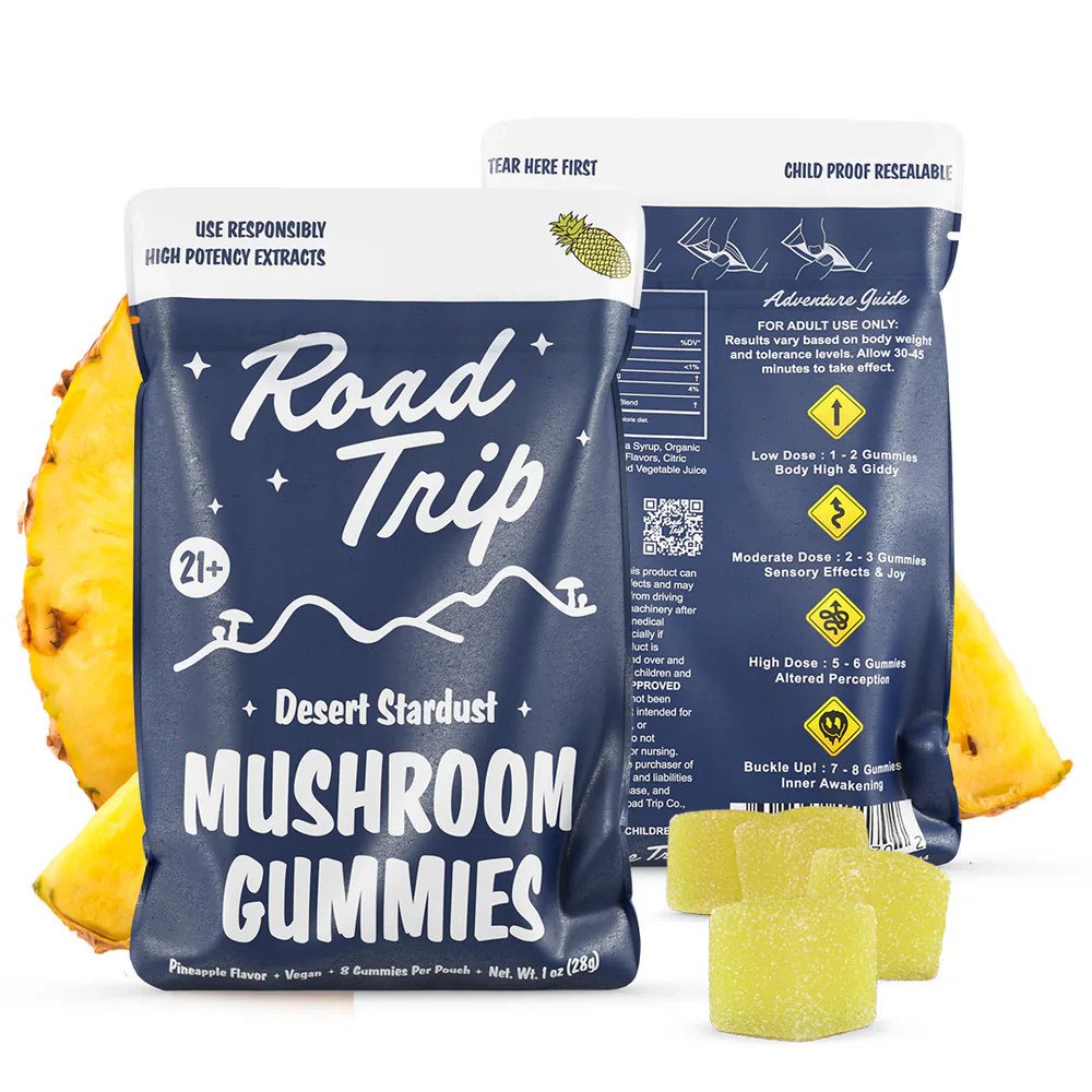 Road Trip Desert Stardust Mushroom Gummies 2ct - Pineapple