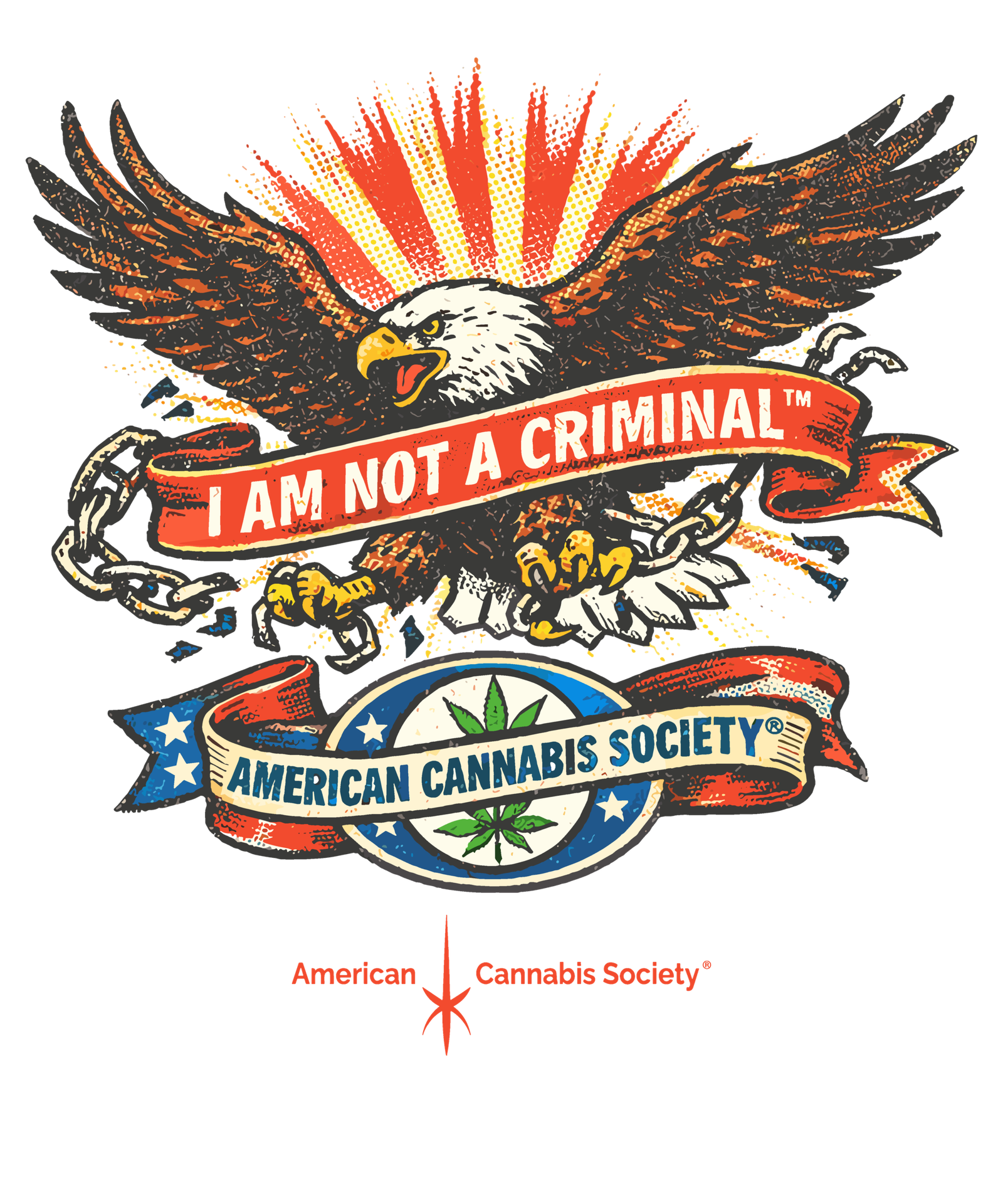 GreenRX non-detect mushroom edibles I am not a criminal eagle banner